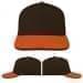 USA Made Black-Orange Low Crown 5 Panel Cap