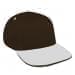 Black Low Crown 5 Panel-White Visor, Eyelets