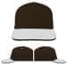 USA Made Black-White Low Crown 5 Panel Cap