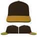 USA Made Black-Athletic Gold Low Crown 5 Panel Cap