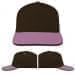 USA Made Black-Pink Low Crown 5 Panel Cap