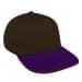 Black Low Crown 5 Panel-Purple Visor, Eyelets