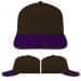 USA Made Black-Purple Low Crown 5 Panel Cap