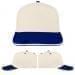 USA Made White-Royal Blue Low Crown 5 Panel Cap