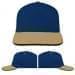 USA Made Navy-Khaki Low Crown 5 Panel Cap