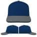 USA Made Navy-Light Gray Low Crown 5 Panel Cap