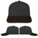 USA Made Dark Gray-Black Low Crown 5 Panel Cap