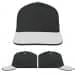 USA Made Dark Gray-White Low Crown 5 Panel Cap