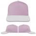 USA Made Pink-White Low Crown 5 Panel Cap