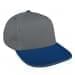 Light Gray Low Crown 5 Panel-Navy Visor, Eyelets
