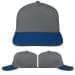 USA Made Light Gray-Navy Low Crown 5 Panel Cap