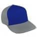 Royal Blue Low Crown 5 Panel-Light Gray Back Half, Visor