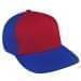Red Low Crown 5 Panel-Royal Blue Back Half, Visor