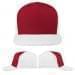USA Made Red-White Low Crown 5 Panel Cap