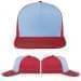 USA Made Light Blue-Red Low Crown 5 Panel Cap