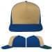 USA Made Khaki-Navy Low Crown 5 Panel Cap