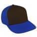 Black Low Crown 5 Panel-Royal Blue Back Half, Visor