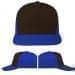 USA Made Black-Royal Blue Low Crown 5 Panel Cap