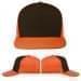 USA Made Black-Orange Low Crown 5 Panel Cap