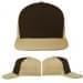 USA Made Black-Khaki Low Crown 5 Panel Cap