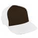Black Low Crown 5 Panel-White Back Half, Visor