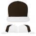 USA Made Black-White Low Crown 5 Panel Cap