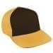Black Low Crown 5 Panel-Athletic Gold Back Half, Visor