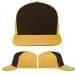 USA Made Black-Athletic Gold Low Crown 5 Panel Cap