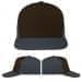 USA Made Black-Dark Gray Low Crown 5 Panel Cap