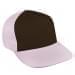 Black Low Crown 5 Panel-Pink Back Half, Visor