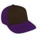 Black Low Crown 5 Panel-Purple Back Half, Visor