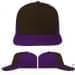 USA Made Black-Purple Low Crown 5 Panel Cap