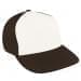 White Low Crown 5 Panel-Black Back Half, Visor