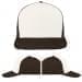 USA Made White-Black Low Crown 5 Panel Cap