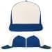 USA Made White-Navy Low Crown 5 Panel Cap