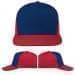 USA Made Navy-Red Low Crown 5 Panel Cap