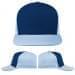 USA Made Navy-Light Blue Low Crown 5 Panel Cap