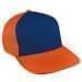 Navy Low Crown 5 Panel-Orange Back Half, Visor
