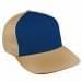 Navy Low Crown 5 Panel-Khaki Back Half, Visor