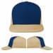 USA Made Navy-Khaki Low Crown 5 Panel Cap