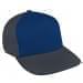 Navy Low Crown 5 Panel-Dark Gray Back Half, Visor