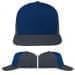 USA Made Navy-Dark Gray Low Crown 5 Panel Cap