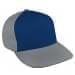 Navy Low Crown 5 Panel-Light Gray Back Half, Visor
