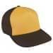 Athletic Gold Low Crown 5 Panel-Black Back Half, Visor