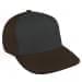 Dark Gray Low Crown 5 Panel-Black Back Half, Visor