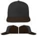 USA Made Dark Gray-Black Low Crown 5 Panel Cap