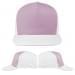 USA Made Pink-White Low Crown 5 Panel Cap