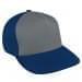 Light Gray Low Crown 5 Panel-Navy Back Half, Visor