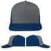 USA Made Light Gray-Navy Low Crown 5 Panel Cap