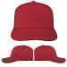 USA Made Red-Black Low Crown 5 Panel Cap